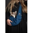 thumbnail image 3 of Mochila portabebés para perros Noah & Paw Denim con doble seguridad, 3 of 9