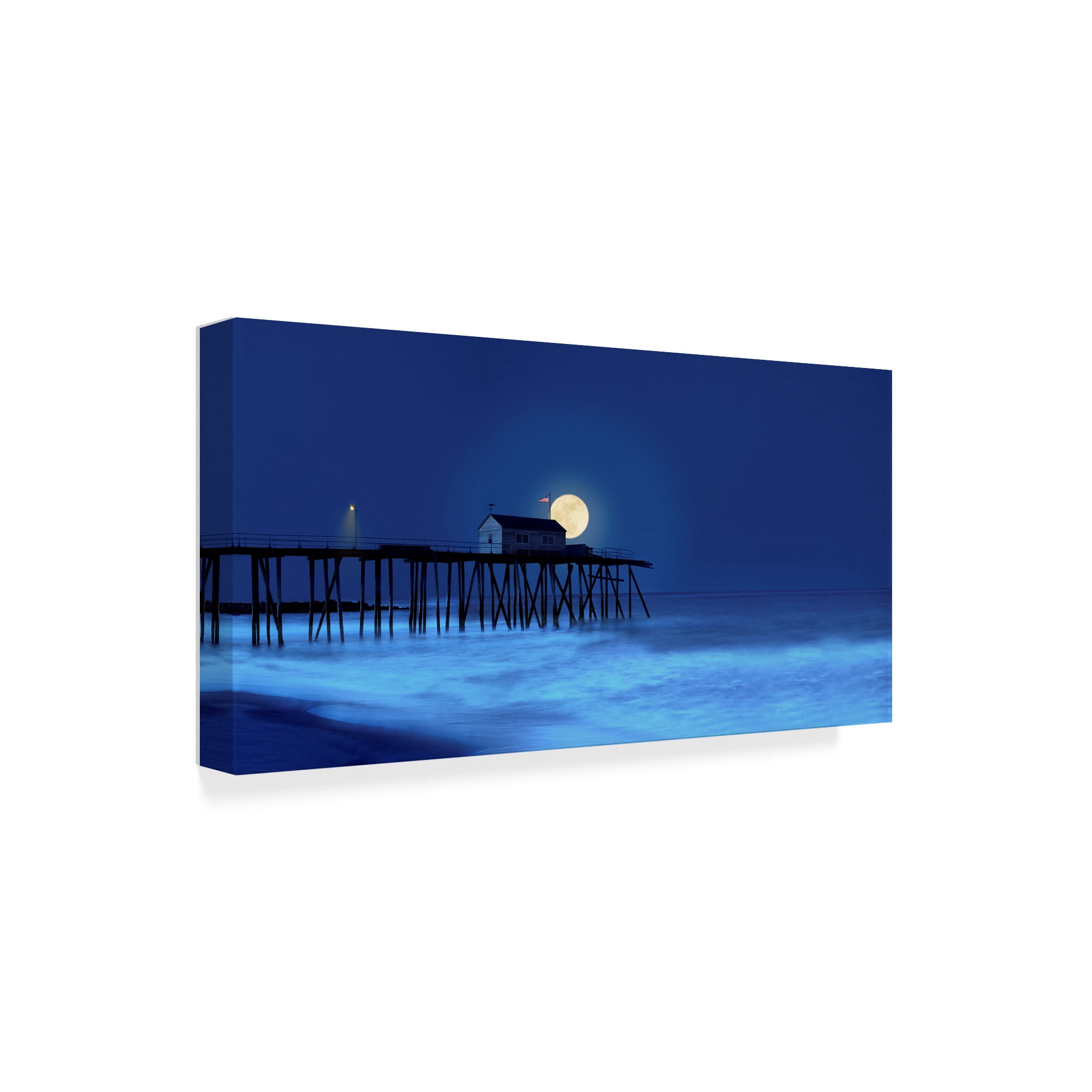 Trademark Fine Art 'Dusk & Water I' Canvas Art by James McLoughlin