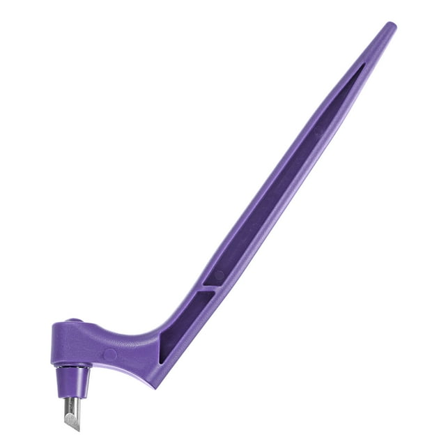 Unique Bargains Craft Cutting Tools, 360 Degree Rotating Blades Cutter with 15 Degree Blade, Purple