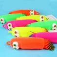 thumbnail image 3 of Calamar de oruga elástico con purpurina, paquete de 2 juguetes de pelota antiestrés, juguetes para aliviar la ansiedad y el estrés para adultos, adolescentes y niños (color al azar) Ormromra WRLF-310, 3 of 8