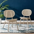 thumbnail image 2 of Side Dining Chair, Set of 2, Grey Gray, Wood, Modern Contemporary Farmhouse Coastal, Kitchen Room Cafe Bistro Restaurant Hospitality, 2 of 10