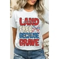 thumbnail image 4 of Land Of The Free USA Bow Graphic T Shirts, 4 of 10
