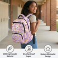 thumbnail image 3 of Yspwyqan Daisy Axolotl Backpack Set for Elementary School, Kids Matching Lunch Box Set 4Pcs, 17 Inch Lightweight Padded Straps Daypack with Front Pocket for Primary Middle Travel, 3 of 7