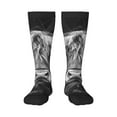 thumbnail image 1 of Wukai Geometric Bull Design for Contrast Color Stockings, Sports Fitness Adult Long Socks, Unisex, 1 of 6