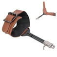thumbnail image 3 of Aide Cuir de Vache Sangle de Poignet Composé Arc Outil de Libération Accessoire de Tir à l'Arc de Chasse, 3 of 8