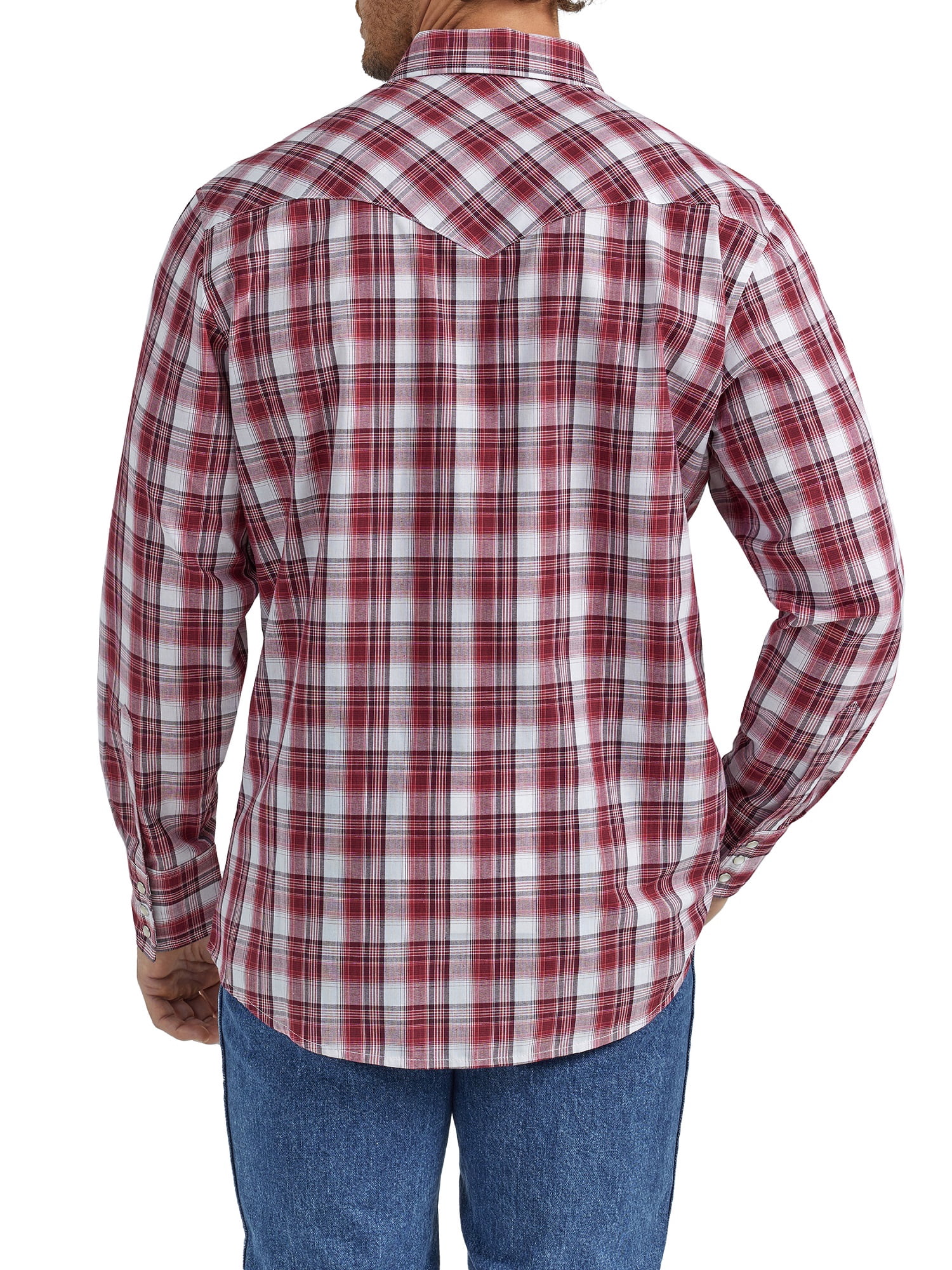 Wrangler® Men's and Big Men's Regular Fit Long Sleeve Western Shirt, Sizes S-5XL