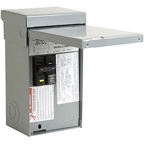 Square D - HOME250SPA Homeline Spa Panel, Load Center With 50-Amp Enclosed Main Breaker, 2-Pole, Ground Fault Interrupt