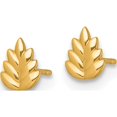 thumbnail image 2 of 14K Yellow Gold Chic, Timeless 5.4 Mm 4.3 Polished Leaf Post Earrings, 2 of 3