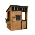 thumbnail image 2 of Backyard Discovery Caraway Cottage Cedar Wooden Playhouse, Play Kitchen, Chalkboard, 2 of 10