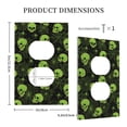 thumbnail image 3 of KLL Skulls And Cobwebs Pattern Electrical Outlet Covers, 3" x 5" 1 Pack Electric Receptacle Plug Covers for Decorator Receptacle Outlet & Switch-Style S, 3 of 6