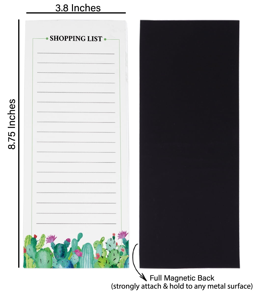 Inkdotpot Pack of 3 Magnetic Fridge To-Do List Notepads- Magnetic Memo Pads For Refrigerator-(50 Sheets Each)-Q5