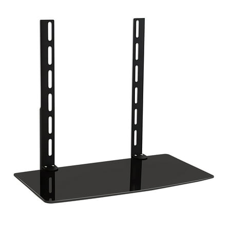 UPC: 0859868005746 | Mount-It! TV Wall Mount Bracket for Cable Box DVD Player Stereo Components Shelf (1 Shelf) (MI-8401)