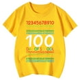 thumbnail image 4 of Letdown 100th Day of School Kids 100 Days Math Numbers T-Shirt Funny School Boys Girls Kids Gift 100 Days of School T-Shirts (Yellow,10-11 Years), 4 of 4