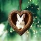 thumbnail image 1 of Adornos navideños, adornos navideños, regalos navideños, colgante acrílico con forma de corazón., 1 of 7