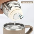 thumbnail image 4 of InnotechSc Botella Termo de Acero Inoxidable de 500 Ml/16,9 Oz con Aislamiento Al Vacío y Taza para Café, Bebida Caliente y Frasco de Agua para Bebidas Frías, Juego Marrón, 4 of 10
