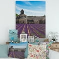 thumbnail image 2 of Designart ' Abbey With Lavender Field In France ' Farmhouse Canvas Wall Art Print, 2 of 4