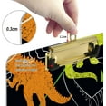 thumbnail image 4 of FMSHPON Dinosaurs Clipboard Hardboard Wood Nursing Clip Board and Pull for Standard A4 Letter 13x9 inches, 4 of 8