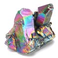 thumbnail image 3 of Arc-en-ciel Enduit de Titane Drusy Quartz Géode Pierres Précieuses Roches Minérales Décor, 3 of 9