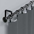 thumbnail image 5 of y 20pcs Black Curtain Rings with Clips Metal Curtain Clips Hook，4.0mm×45mm, 5 of 5