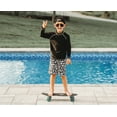 thumbnail image 3 of Made in USA Boys UPF 50+ Long Sleeve Rashguard | Black, 3 of 5