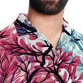thumbnail image 5 of Tree Men's Printed Casual Button Down Short Sleeve Beach Shirts, 5 of 6