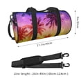 thumbnail image 4 of Haiem Palm Trees at Sunset Pattern Gym Bag for Women Men, Waterproof Travel Duffel Bags, Personal Item Travel Bag Weekender Bag with Shoes Compartment & Wet Pocket, 4 of 8
