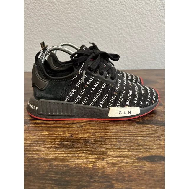 Ad-id-as Mens NMD R1 Berlin Black Red Athletic Sneakers Shoes Size 6.5 US EH3200