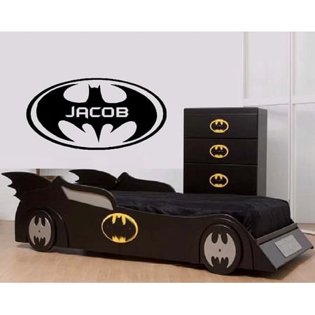 Decal ~ Batman #1 (Custom Name) Children Wall Decal 13 x 23