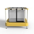 thumbnail image 1 of Fbsport 40'' Mini Trampoline for Kids Indoor & Outdoor with Safety Enclosure, Age 3-6, Yellow, 1 of 8