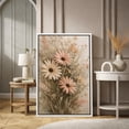 thumbnail image 2 of Framed Canvas Print Wildflower Wall Art Boho Decorative for Living Room Bedroom - 16"x24" WHITE, 2 of 8
