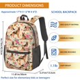 thumbnail image 3 of German Shepherd and Flowers 17" School Backpacks for Teens,Waterproof Oxford Fabric,S-Shape Padded Straps for School,Travel,Hiking,Camping, 3 of 6