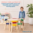 thumbnail image 4 of ECR4Kids Bentwood Table and Curved Back Chair Set, Kids Furniture, Assorted, 5-Piece, 4 of 10