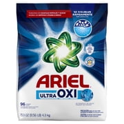 Ariel Laundry Detergent Powder, Ultra Oxi, Original Scent, 4.3 kg, 96 Loads
