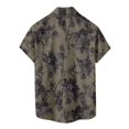 thumbnail image 6 of Hawaiian Shirt for Men Summer Short Sleeve Button Down Lapel Collar Floral Print Casual Beach Shirt Vacation Outfits, 6 of 6