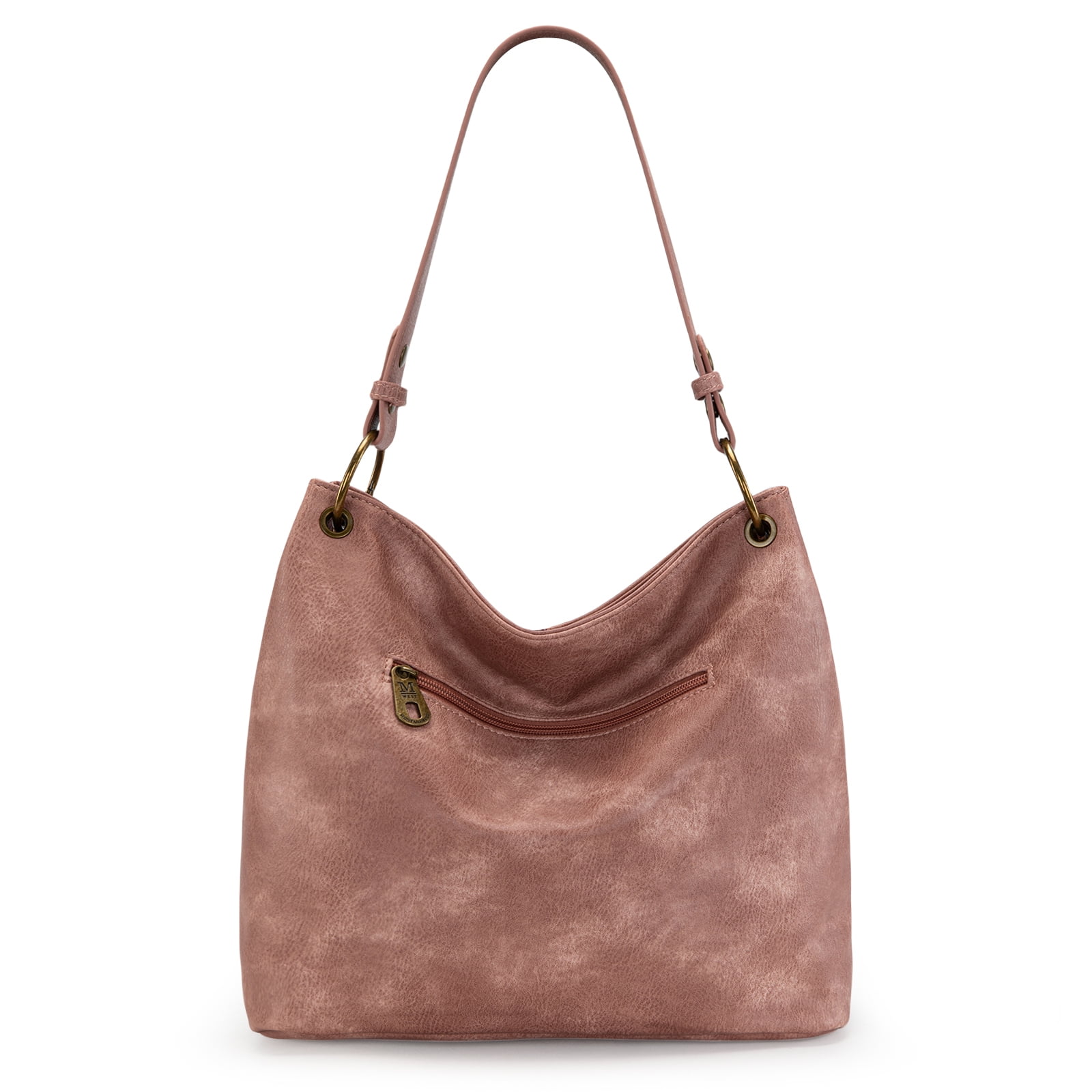 Montana West Purses for Women Hobo Shoulder Handbags with Zipper, Pink