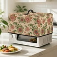 thumbnail image 4 of FOR U DESIGNS Boho Mandala Flower Pattern Microwave Oven Dust Cover Stain Resistant Lid for Air Fryer Toaster Oven Dust-Proof Kitchen Appliance Covers, 20.9 x 15.7 x 12.4 inches-L, 4 of 8
