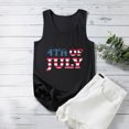 thumbnail image 4 of IROINNID Women's Round Neckline Tank Sleeveless Casual America Flag Casual Tops Blouse Tops Women Tops 4th Of July, 4 of 5