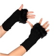 thumbnail image 2 of Fesfesfes Women Gloves Knitted Arm Fingerless Keep Warm Gloves Teen Girls Winter Gloves Soft Warm Mitten or, 2 of 3