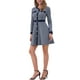 thumbnail image 4 of Vestido A-Line Elegante de Cuello Redondo con Botones de Houndstooth para Mujeres INSPIRE CHIC Talla L 2, 4 of 6