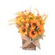 thumbnail image 2 of Corona artificial para puerta de entrada, cesta de flores decorativa versátil para fiesta, Estilo A, 2 of 9
