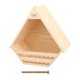 thumbnail image 1 of Casa para pájaros decorativa para mascotas, lugar cálido y protegido, casa para pájaros colgante de madera Estilo B, 1 of 8
