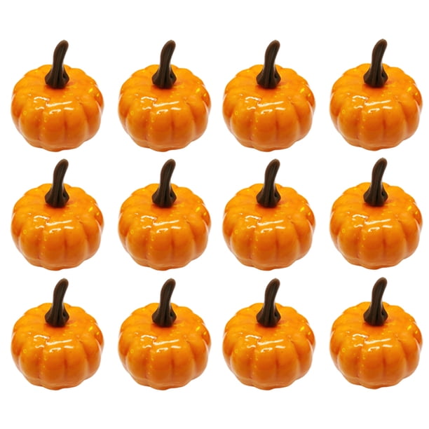 De Calabaza Artificial De Espuma Mini Calabazas Decoración De Otoño Para Acción De Gracias Boda Halloween Navidad 12 Piezas seitruly HA044468-03