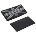 thumbnail image 2 of MODA Union Jack Bandera del Reino Patch Stick AtráS 10Cm X 5Cm , (Negro / Gris), 2 of 5