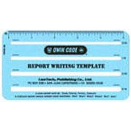 Report Writing Template - Large, Aides legibility when handwriting reports By LAWTECH