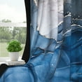 thumbnail image 6 of Navy Blue Marble Blackout Curtains for Bedroom,Abstract Marble Gold Line Curtains for Living Room,52x63 Inch,2 Panels, 6 of 7
