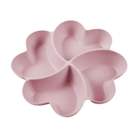 Snack Plates With Compartments Reusable Plates With Dividers Snack Plates Snack Bowl With Compartments For Home Party For Candy Fruit Food Dried Fruit Stand Extra Large Decorative Bowls Centerpiece L