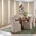 thumbnail image 3 of TURCURNO Soft Textured Linen Curtains,Semi Sheer Drapes with Bronze Grommet,Light Filtering Oatmeal Curtains for Living Room Bedroom,Natural,2 Panels,52"x84", 3 of 10