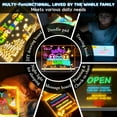 thumbnail image 3 of CCOCC LED Drawing Board 13.7x10 inch Glow Doodle Board with 7 Colors & 4 Light Modes, Includes Adapter, Markers and Tracing Paper, Creative Light-Up Writing Pad for Home and Gift Use, 3 of 7