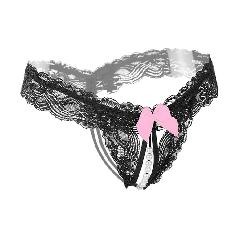 Simplmasygenix Clearance Underwear for Women Plus Size Bikini Botton  Lingerie Women Thongs G Strings Panties Lace Erotic Transparent Panties 