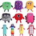 thumbnail image 1 of Poupée en Peluche Numberblocks Jouet de Blocs de Construction Numérique Poupée d'Animation d'Éveil Mathématique pour Enfants, 1 of 1